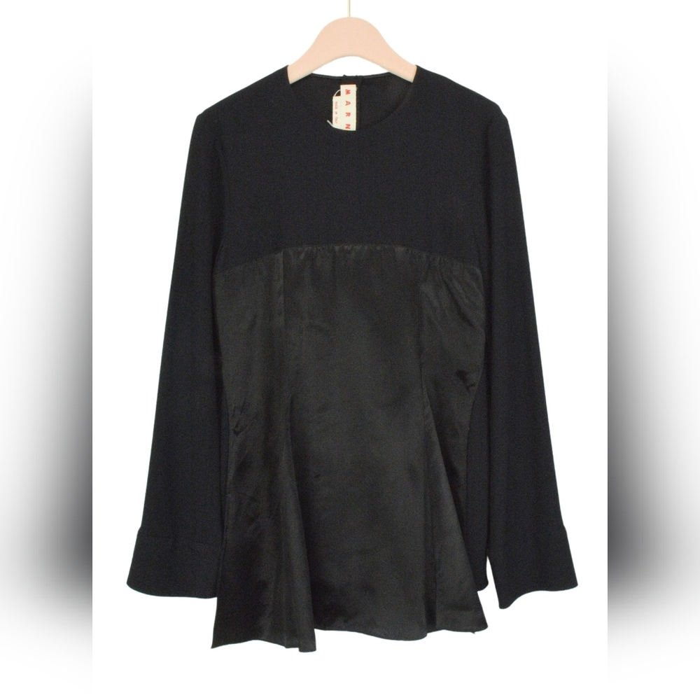NWT $1140 Marni top with flyaway panel